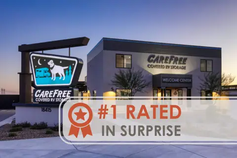 Carefree Covered RV Storage in Surprise, AZ