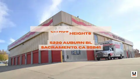 Self-Storage at U-Haul in Sacramento, CA