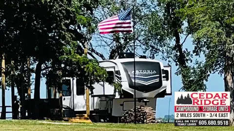Cedar Ridge Campground & Storage Units in Platte, SD