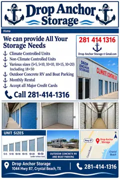 Drop Anchor Storage in Crystal Beach, TX