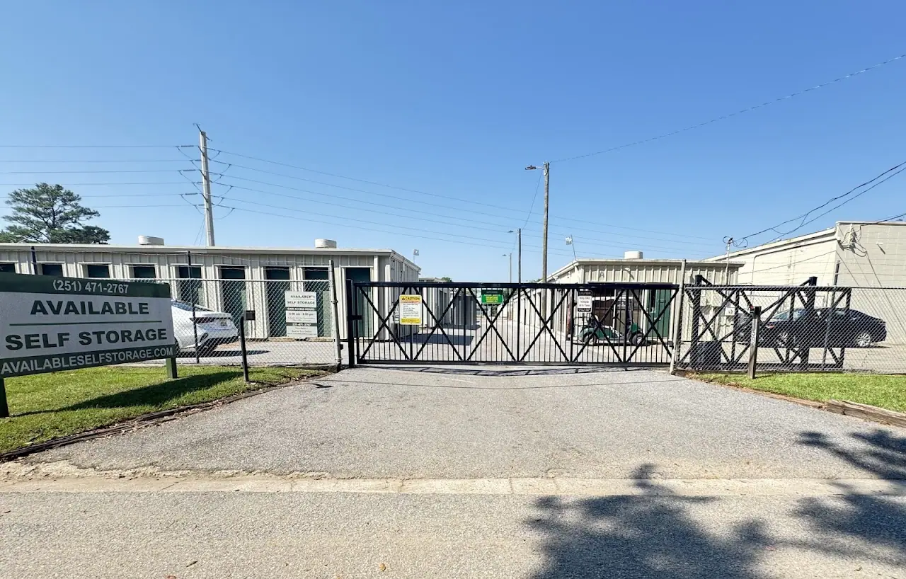 Available Self Storage, RV storage in Mobile